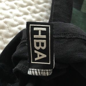 HBA LOGO LEATHER TEE